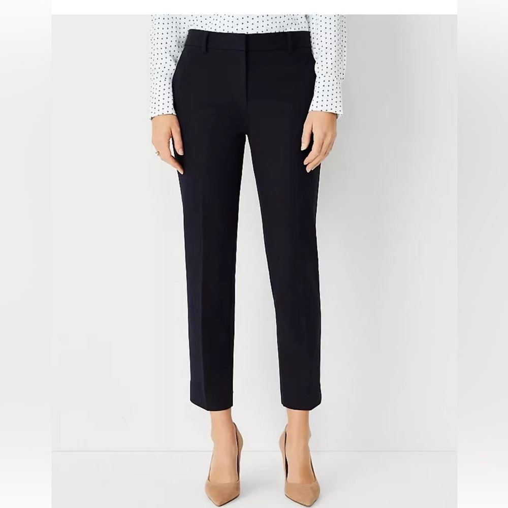 New $98 Ann Taylor Eva Ankle Pants black sz 2